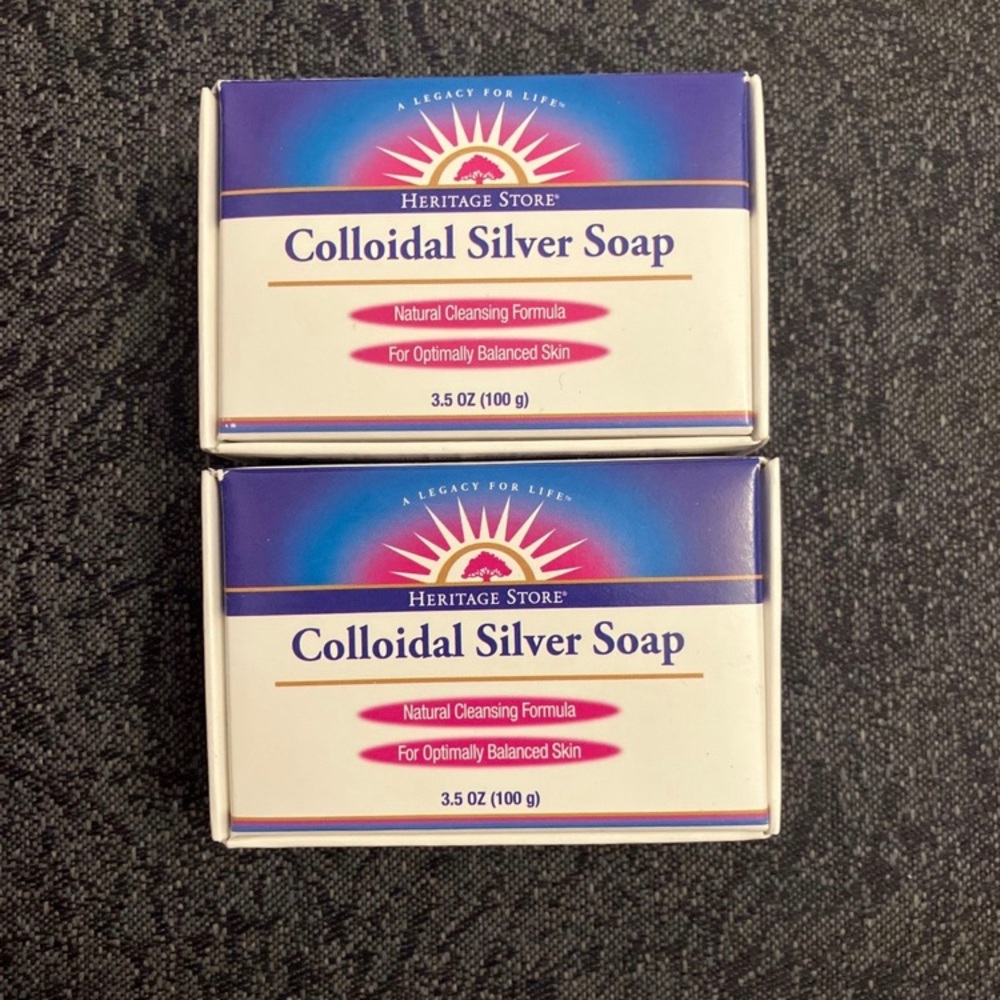 Colloidal silver soaps